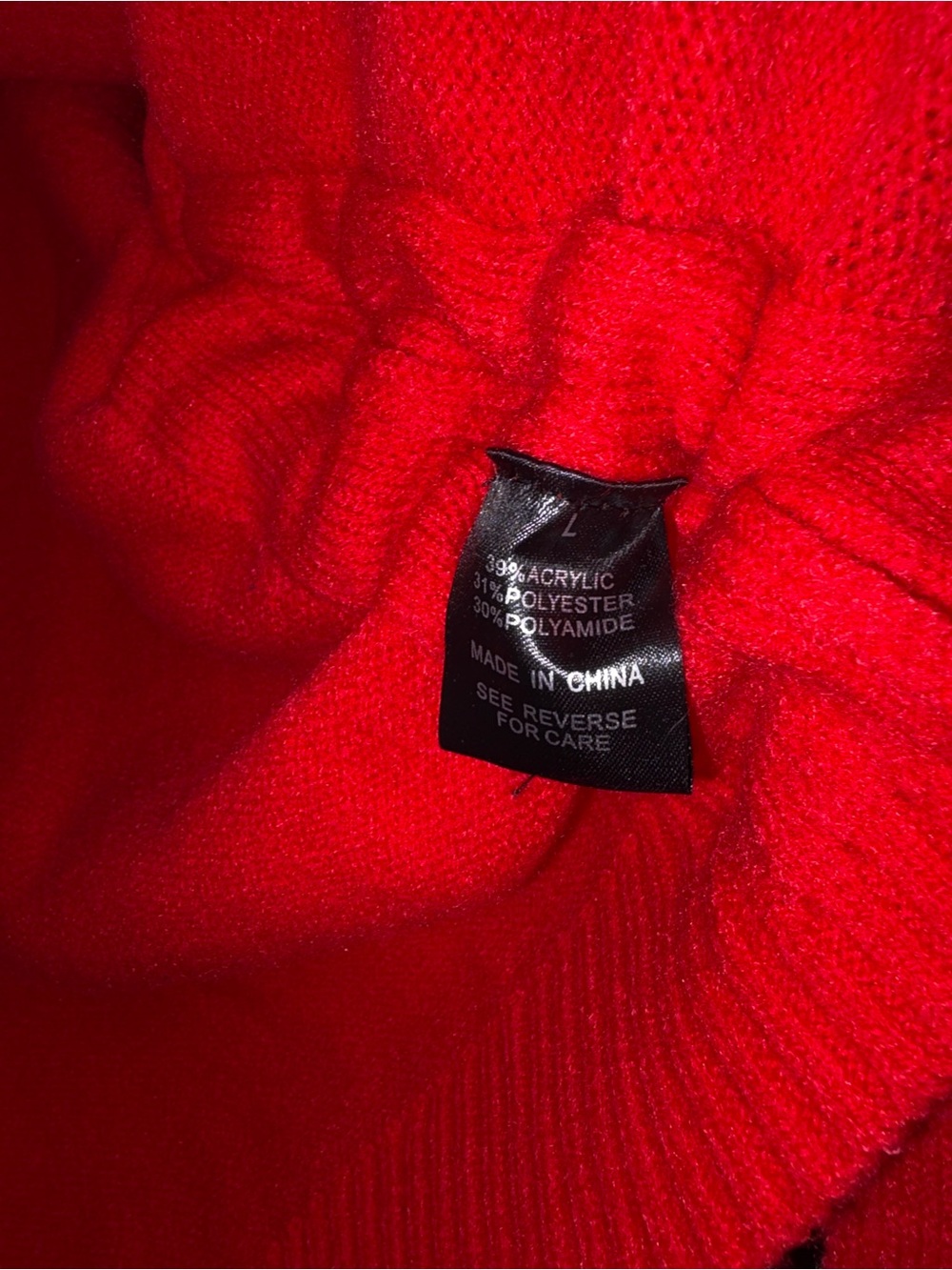 ❤️🎀NWT Wishlist "Emma Ruched Sweater” Functional Side Bows🎀🎀Detail • Red❤️ Large - Picture 10 of 12